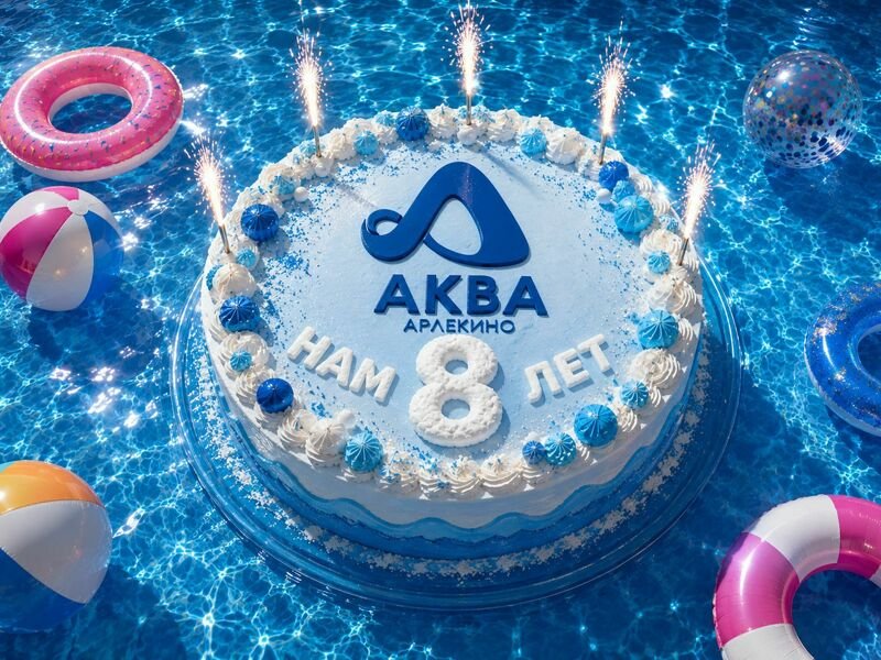 Арлекино Аква — 8 лет!